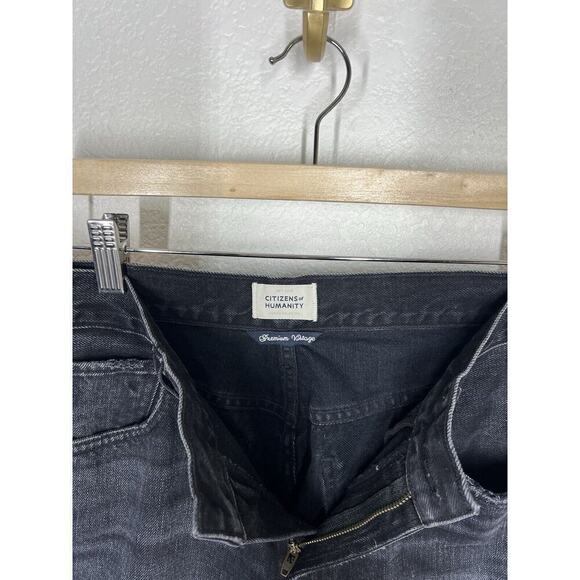 Citizens Of Humanity Premium Vintage Black Wash Jeans Size 27 High Rise - Picture 3 of 6